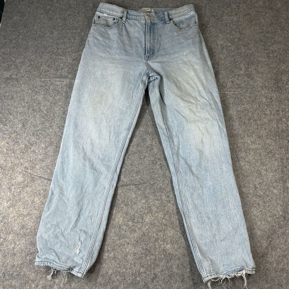 Abercrombie & Fitch Jeans Womens 10/30 90’s Straight High Rise Light Wash Denim